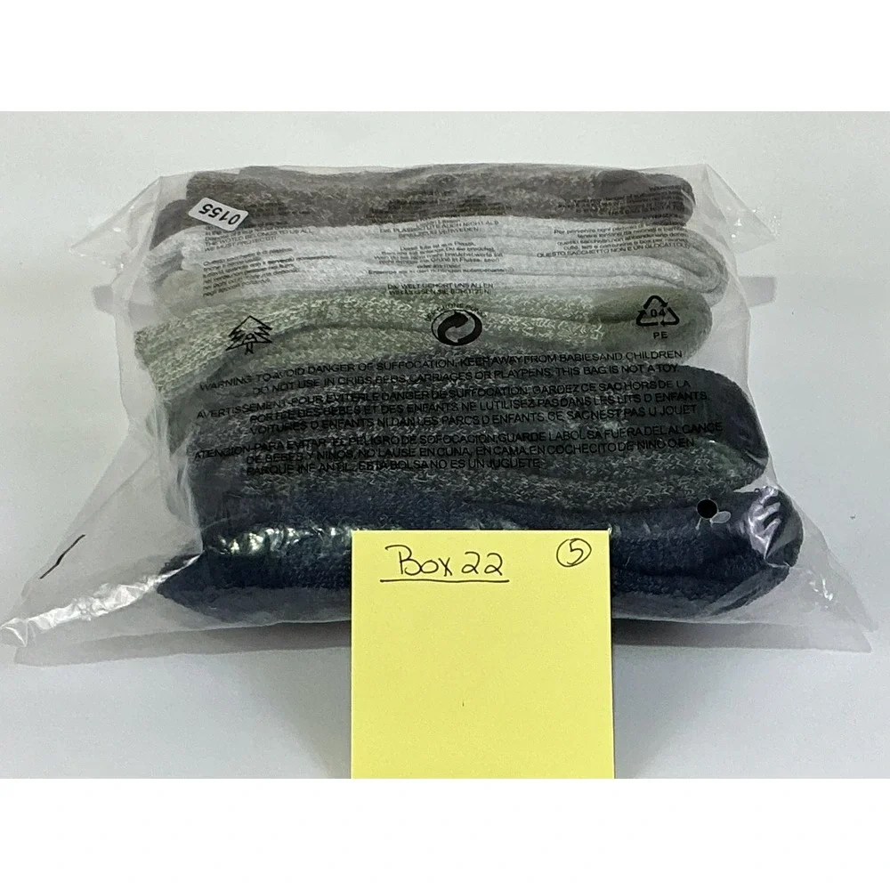 Mens Cozy‎ Thermal Crew Socks 5 Pack Winter Warm Boot Socks For Cold Weather